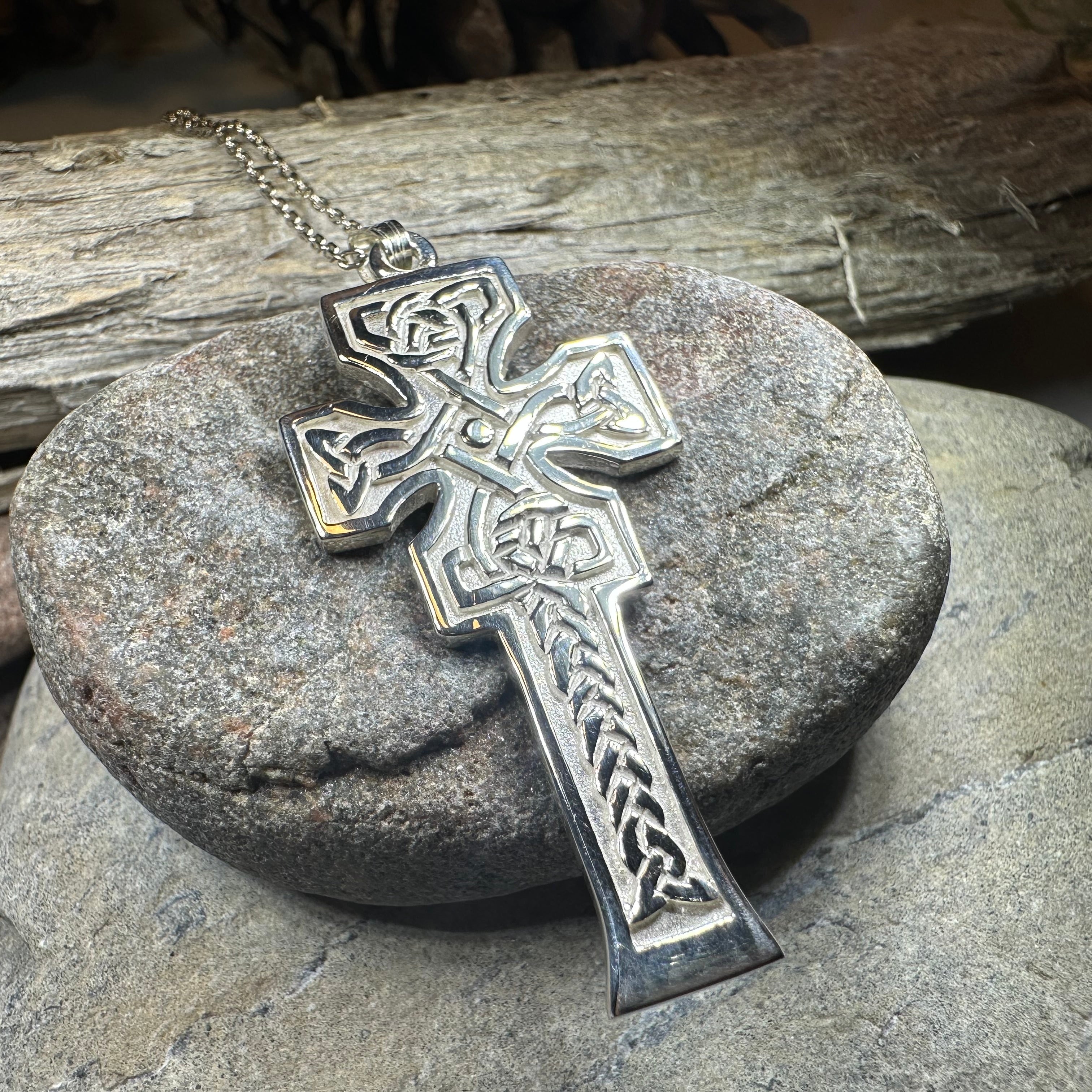 Mura Scottish Celtic Cross Necklace - Handmade in Scotland