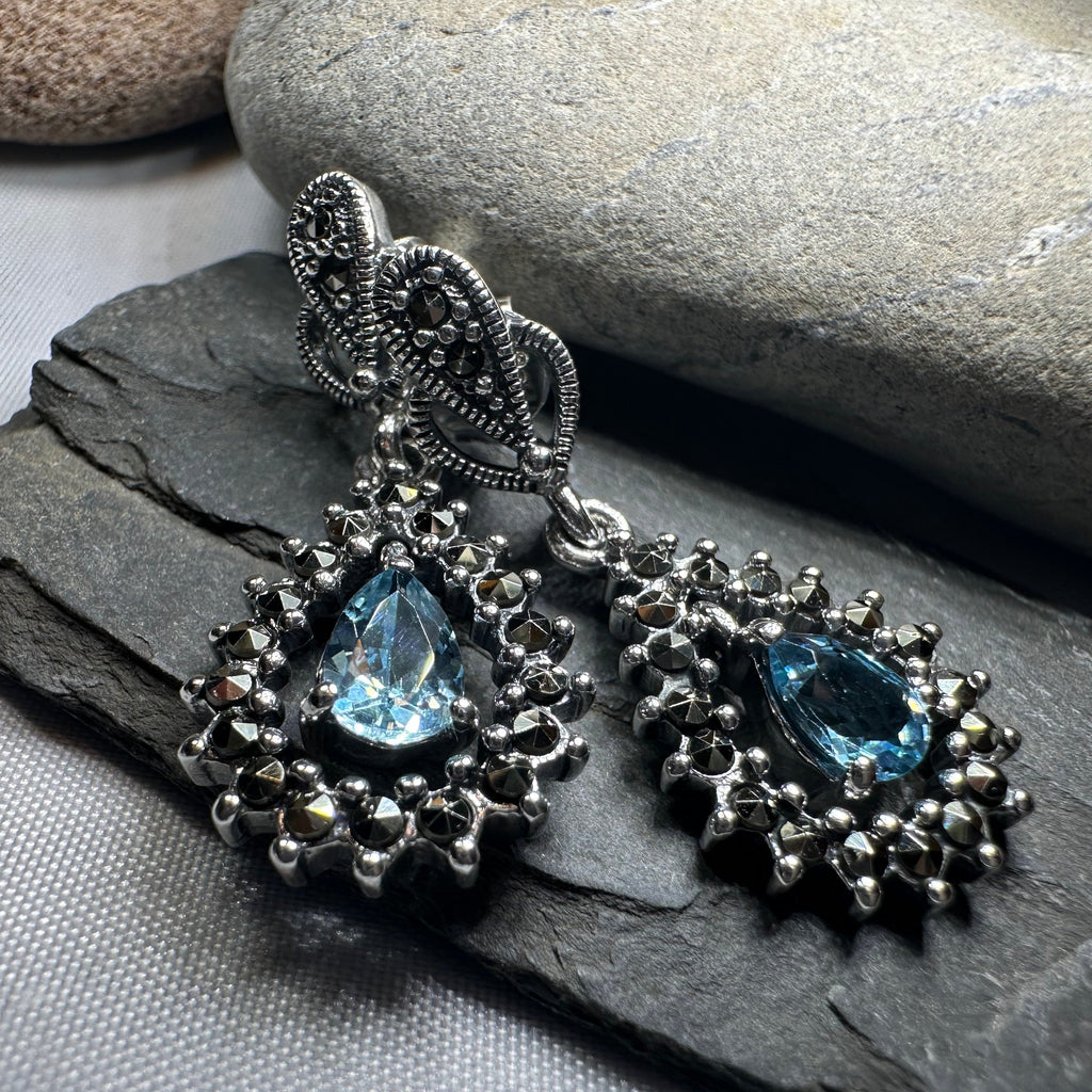 Bebe Marcasite Earrings