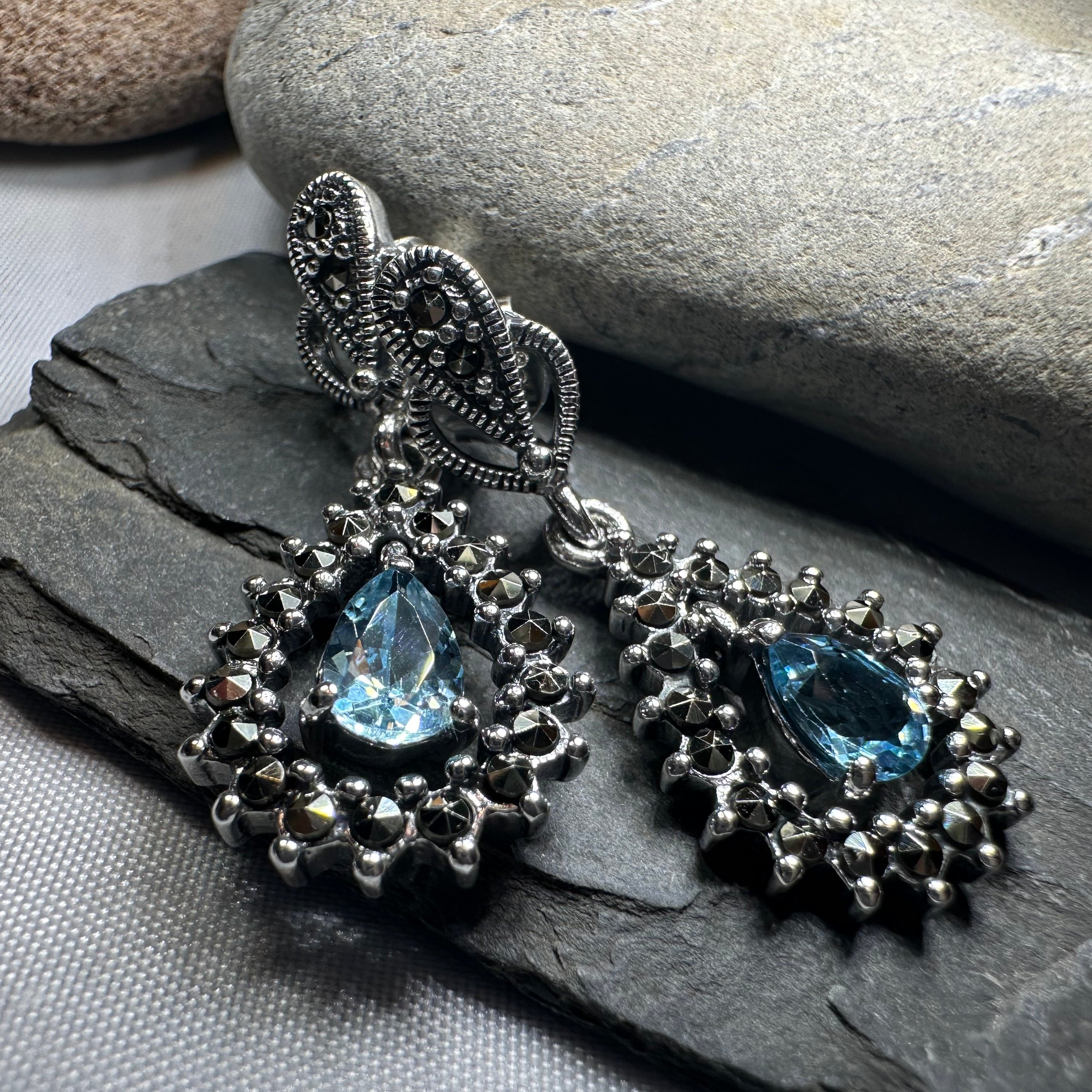 Bebe Marcasite Earrings