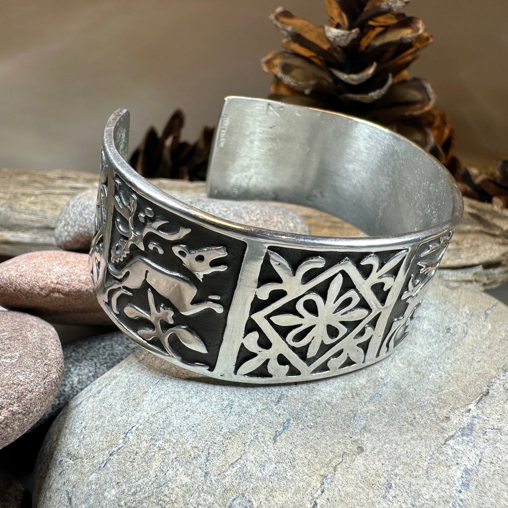 Celtic Stag Cuff Bracelet - Handmade in Scotland