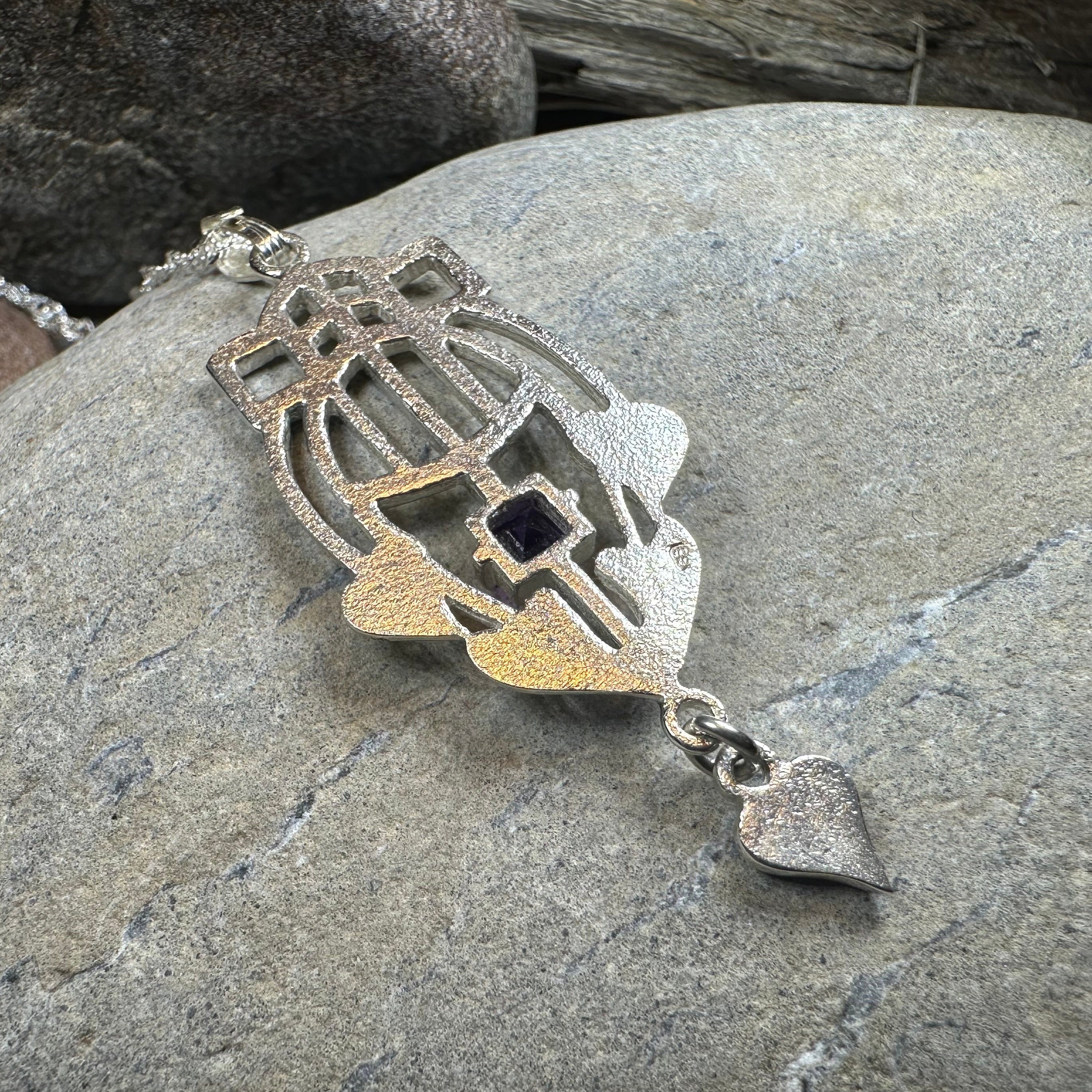 Scottish Mackintosh Thistle Necklace - Handmade in Scotland
