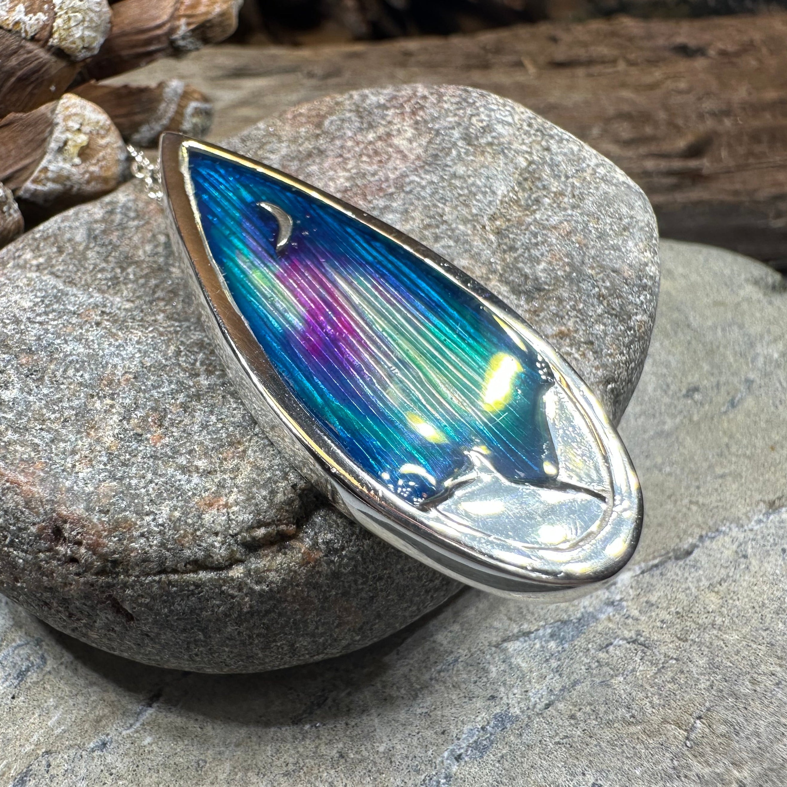 Northern Lights Sky Necklace - Handmade in Scotland
