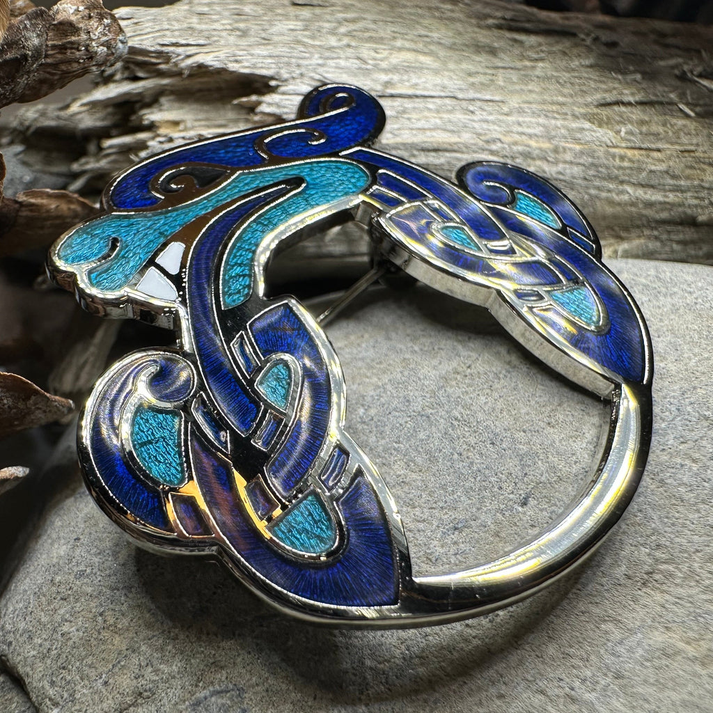 Celtic Dragon Brooch for Men & Women