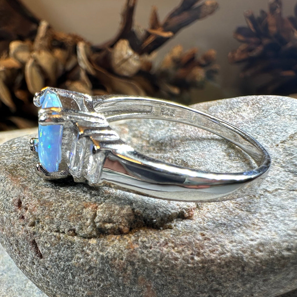 Marvina Blue Opal Ring