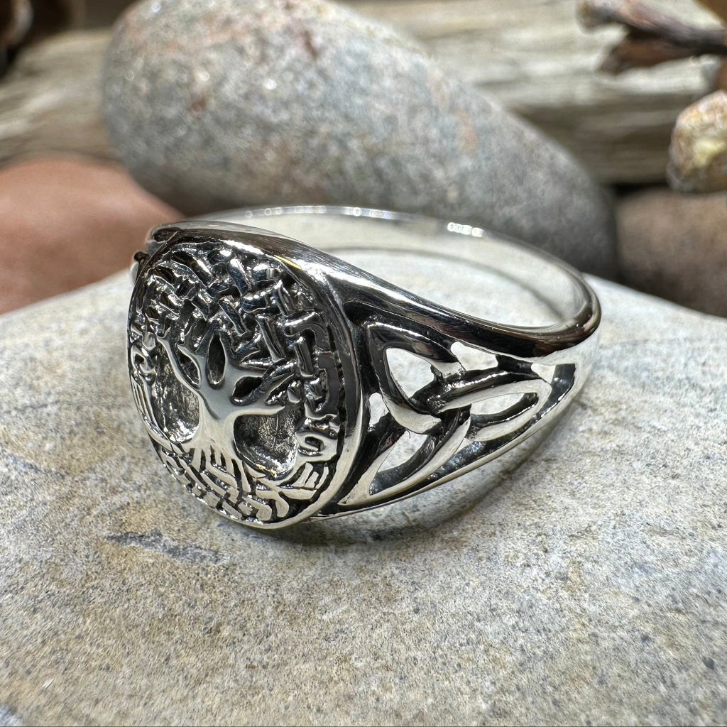 Lorna Celtic Tree of Life Ring in Sterling Silver