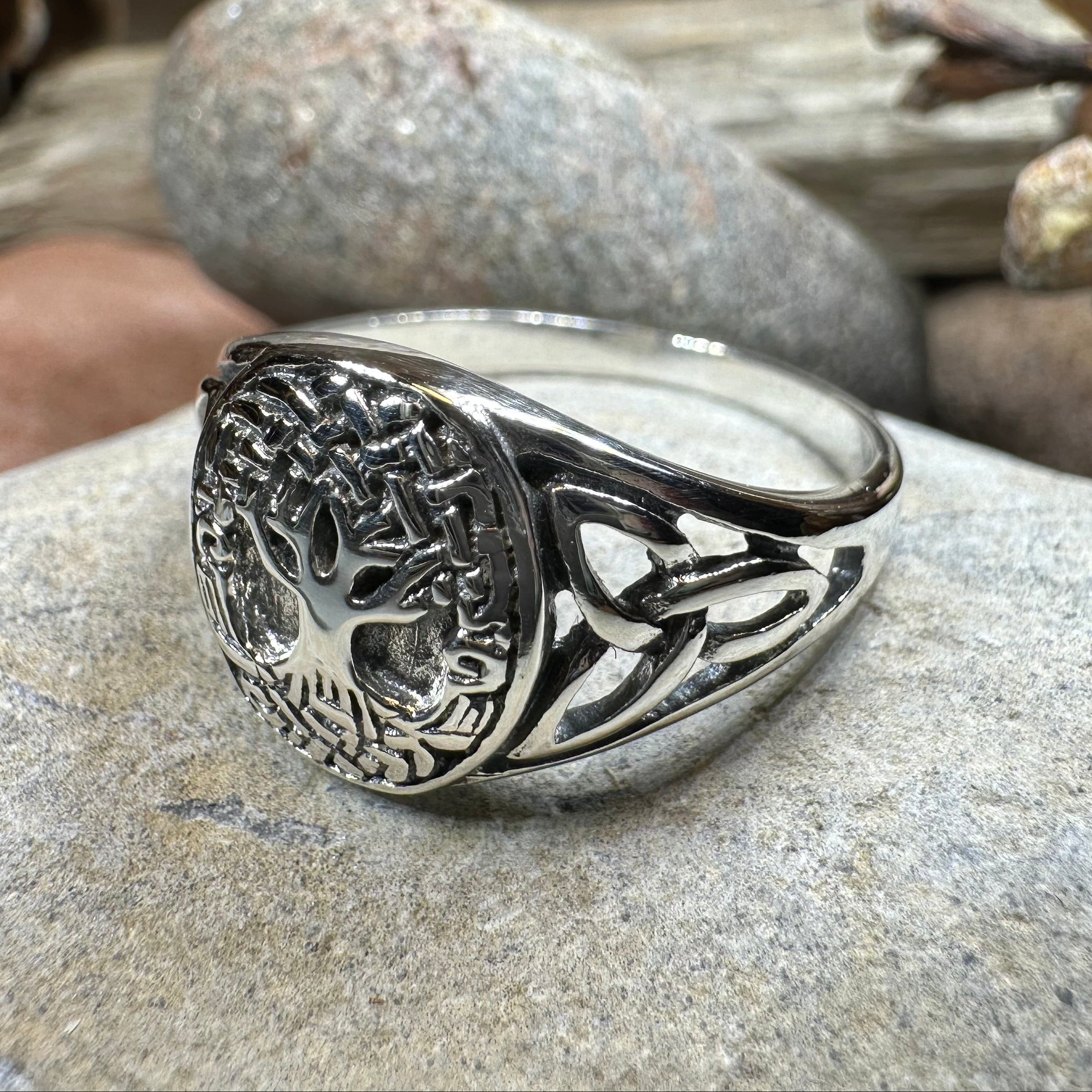 Lorna Celtic Tree of Life Ring in Sterling Silver