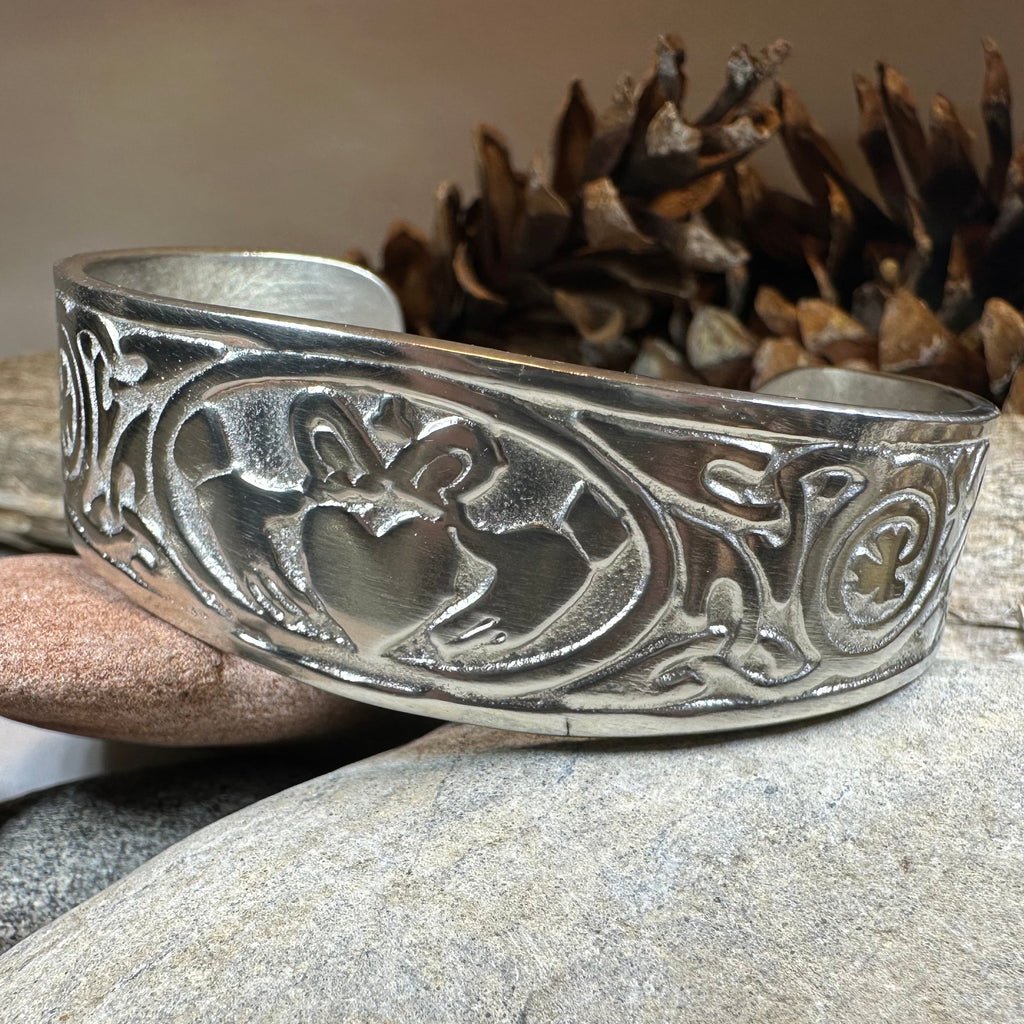 Galway Claddagh Cuff Bracelet for Women
