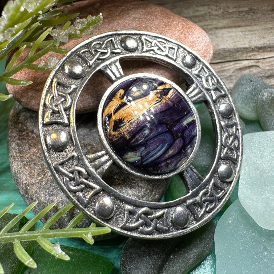 Celtic Heathergems Brooch