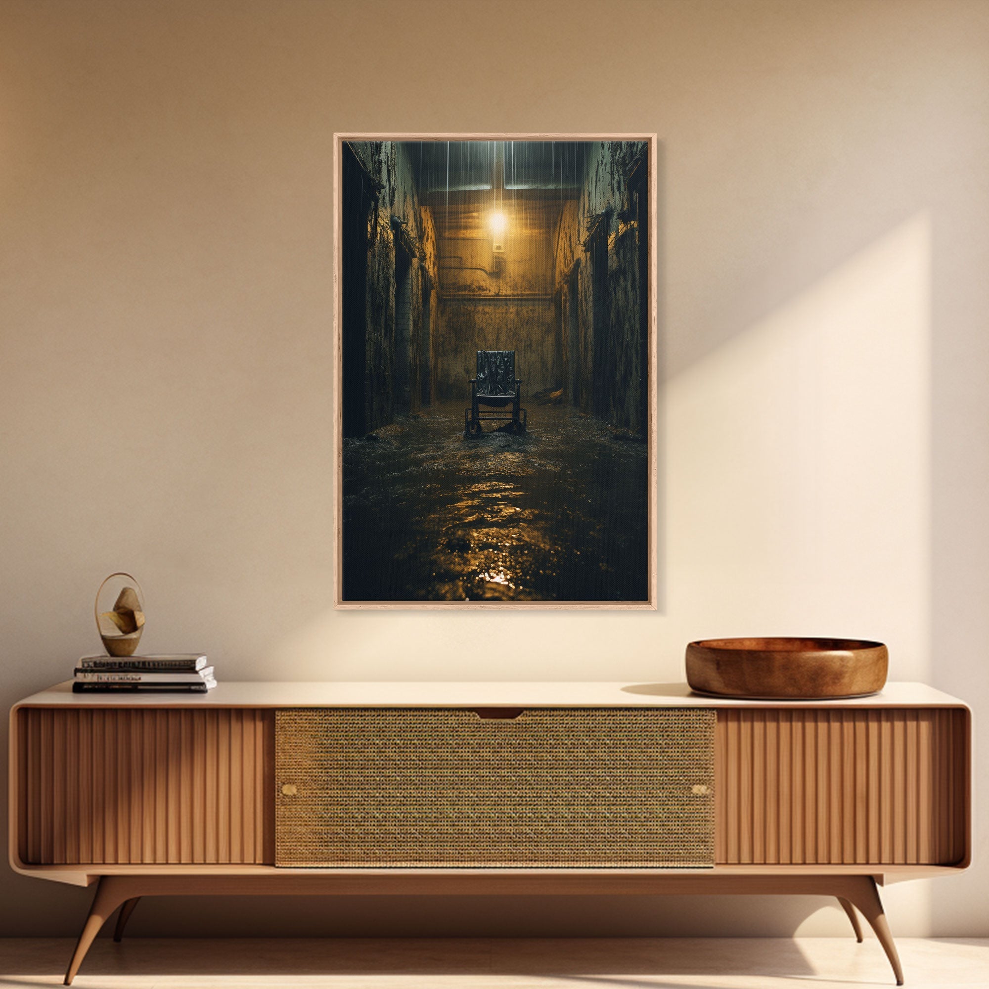 Creepy Wall Decor, Spooky Room Decor, Canvas Print, Wall Hanging, Portrait Art, Halloween Wall Decor, Dark Fantasy, Dark Wall Art