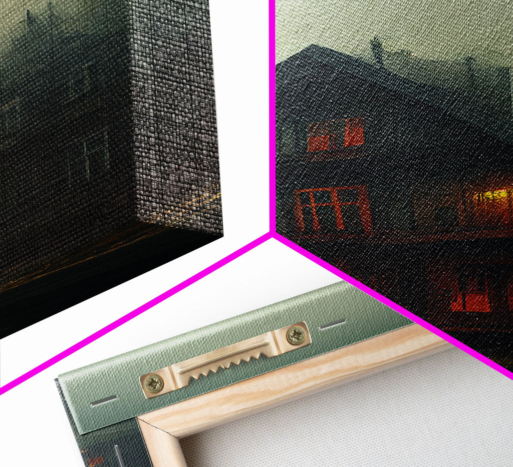 Spooky gloomy wall art, haunted house art, fine art poster print