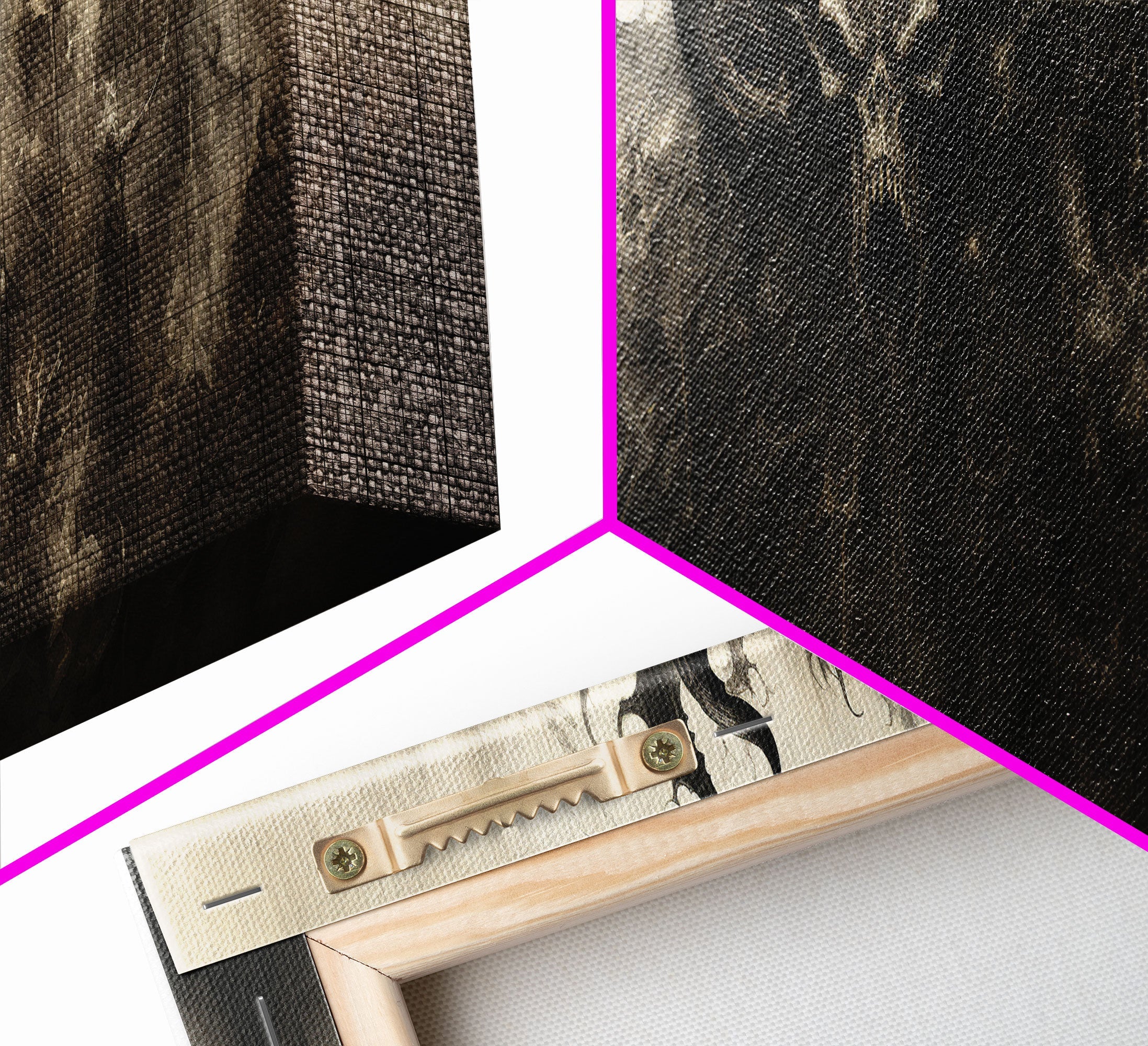 The Demon, Panoramic Canvas Print, Framed Halloween Art, Spooky Decor, Halloween Art, Halloween Wall Art, Halloween Art Print