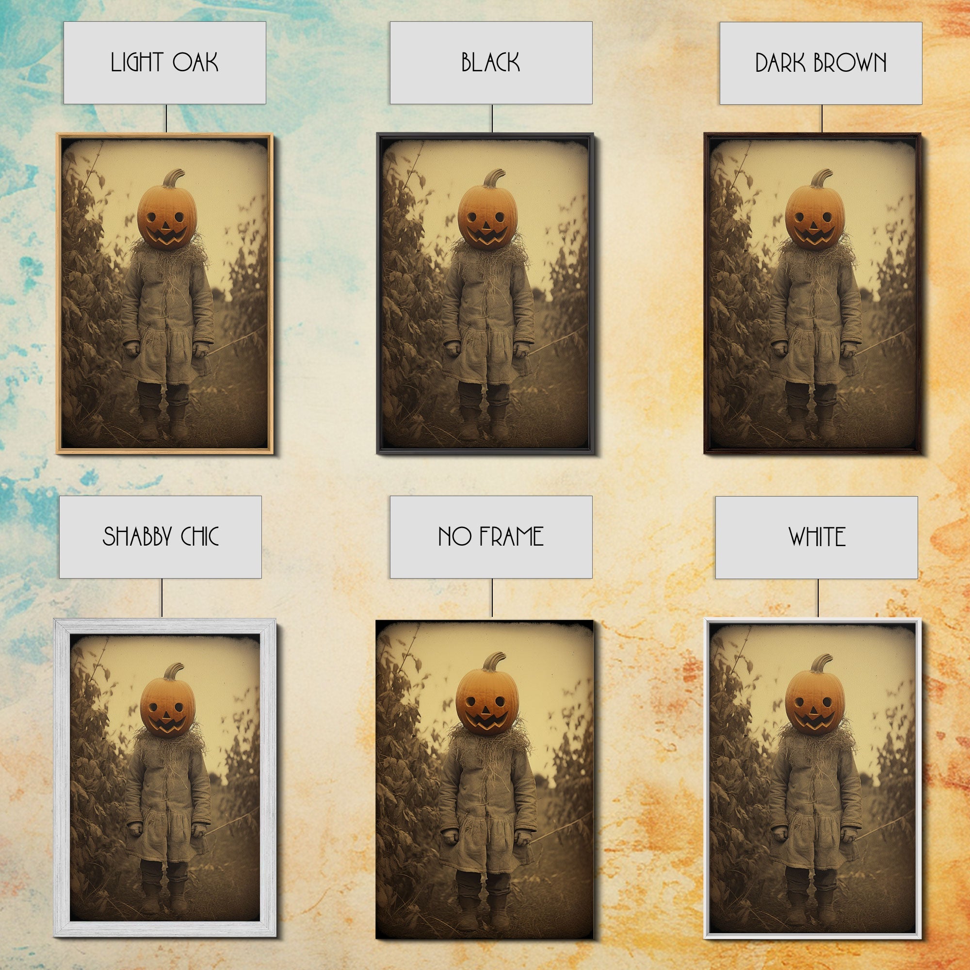 Halloween Wall Art, Spooky Art Print, Dark Art Print, Creepy Wall Art, Canvas Print, Wall Art, Vertical Print, Home Decor, Wall Decor