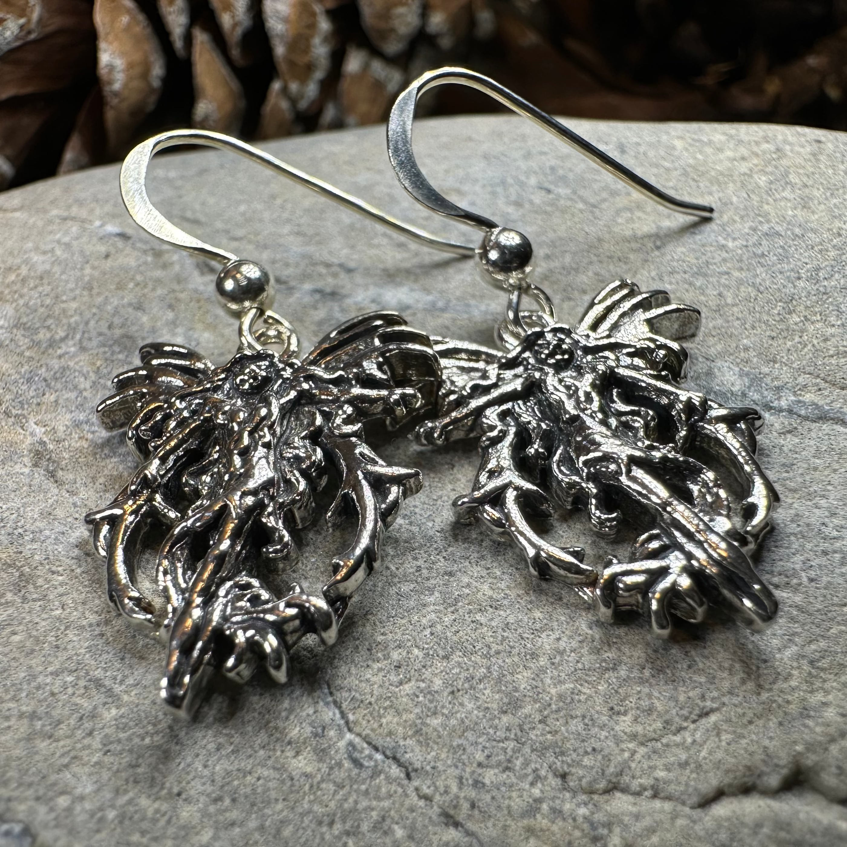 Pixie Fairy Earrings in Sterling Silver