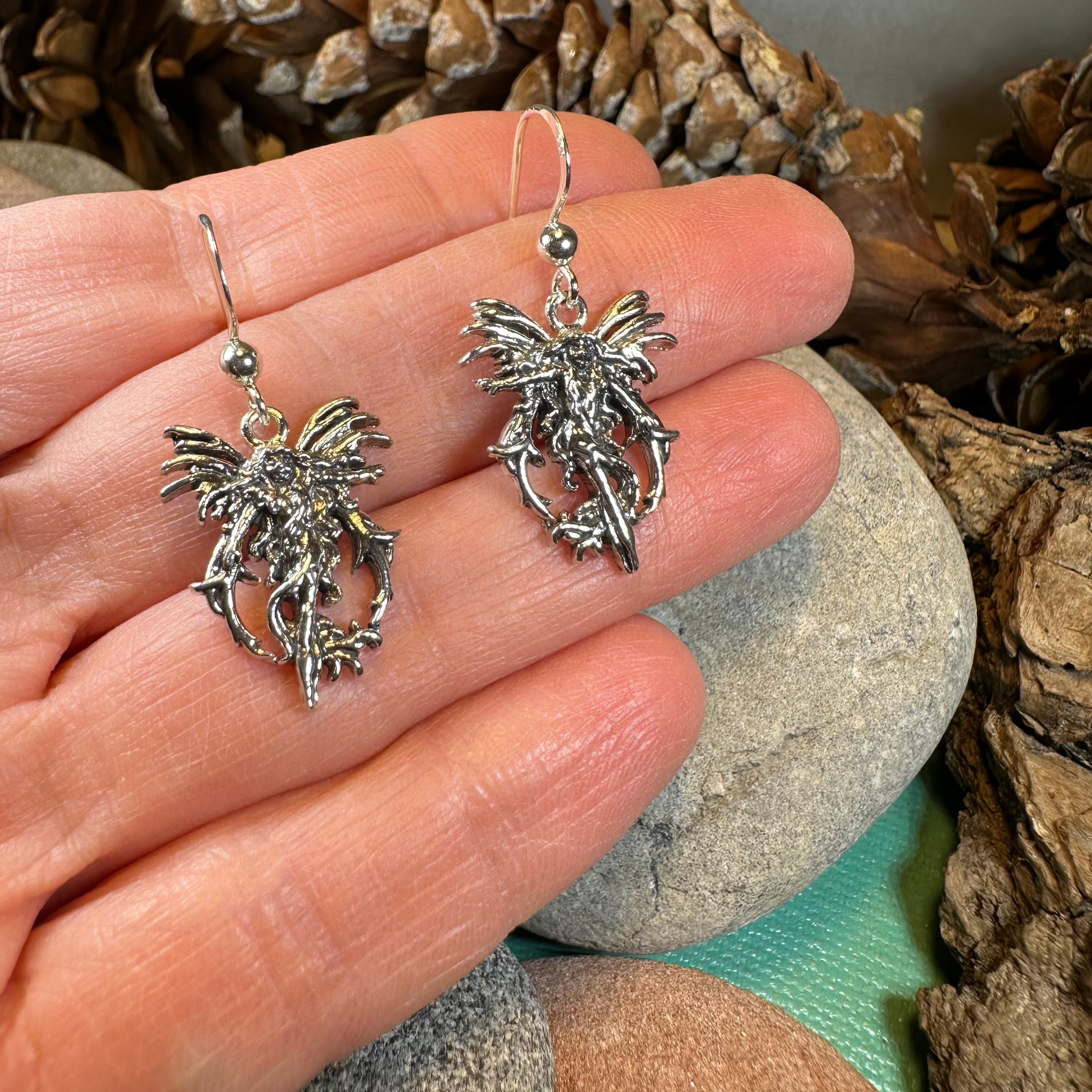 Pixie Fairy Earrings in Sterling Silver