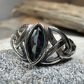 Mystic Topaz Trinity Knot Ring
