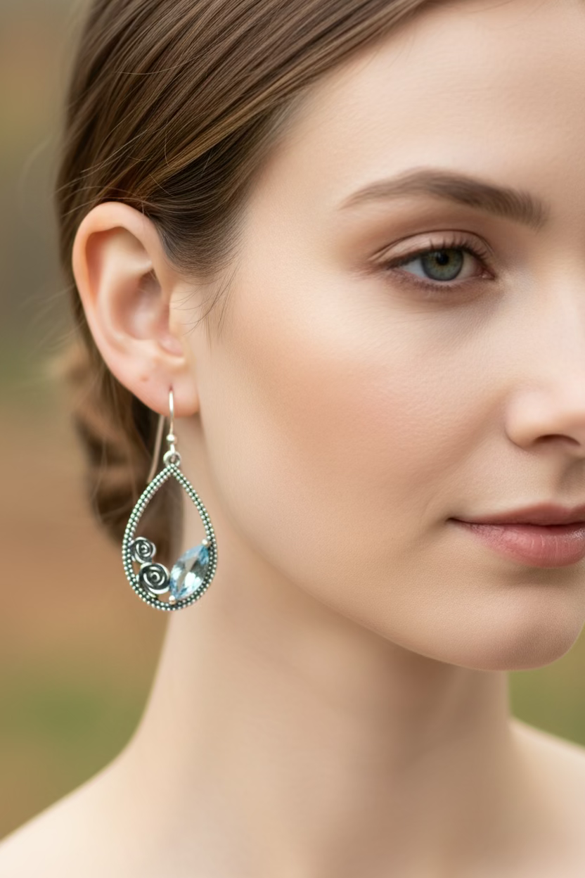 Sweet Irish Rose Earrings for Women