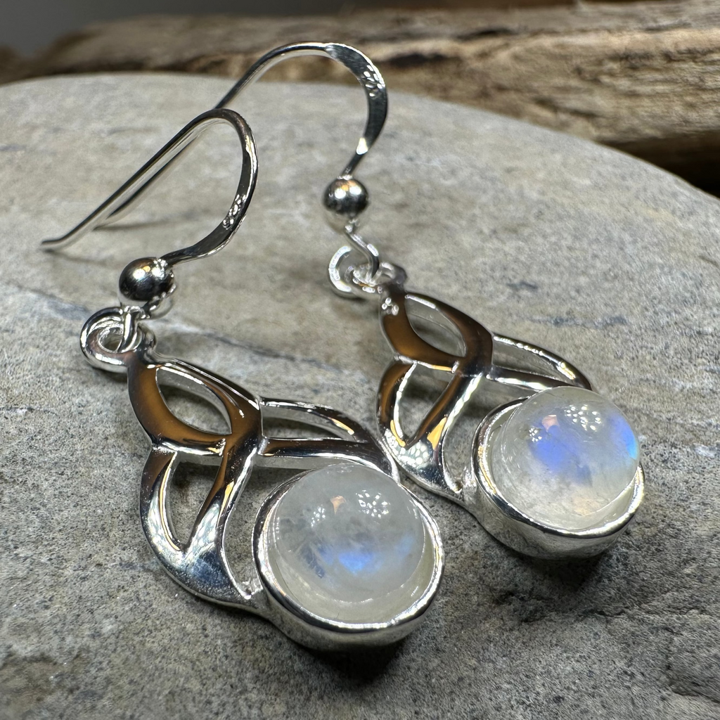 Edana Celtic Moonstone Earrings