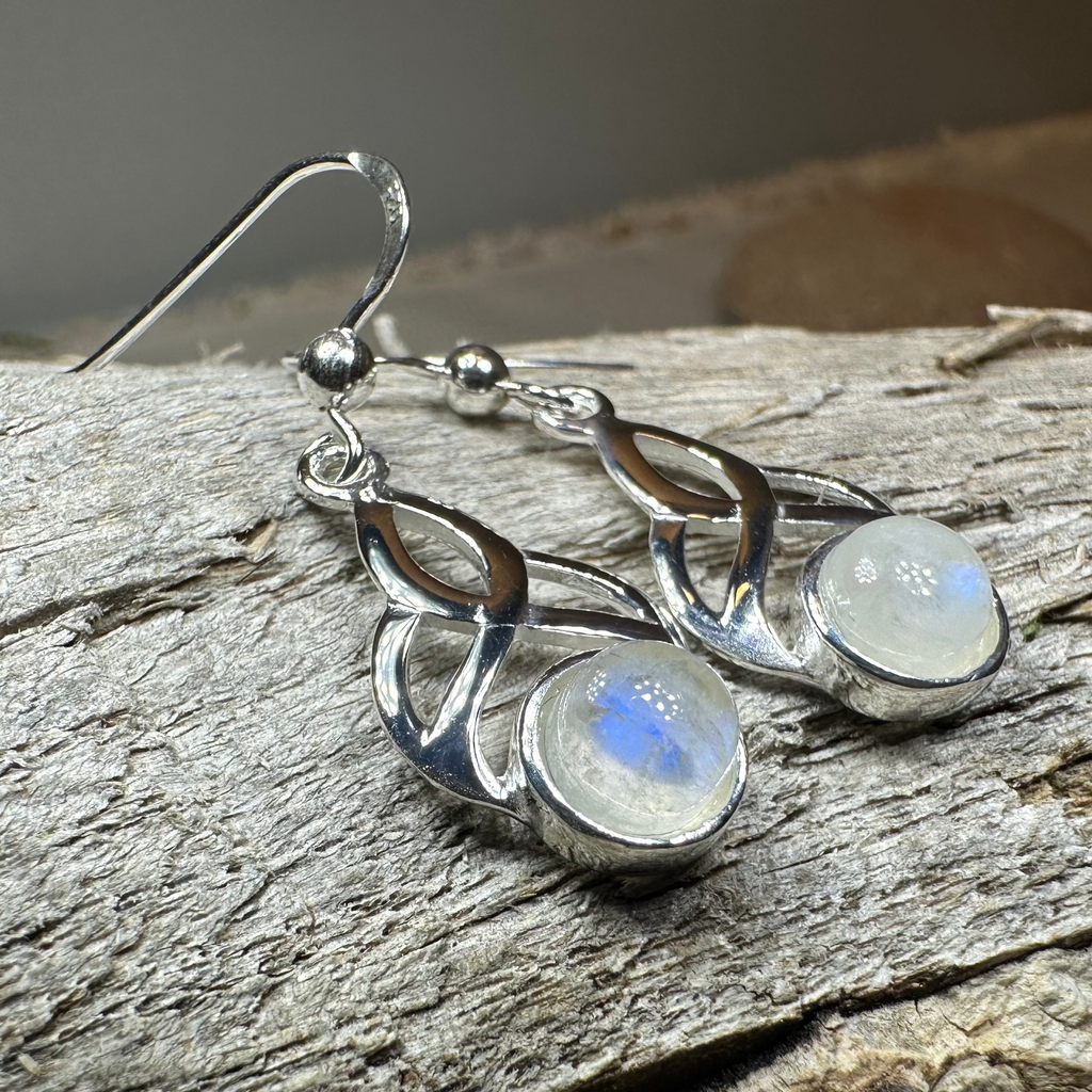 Edana Celtic Moonstone Earrings