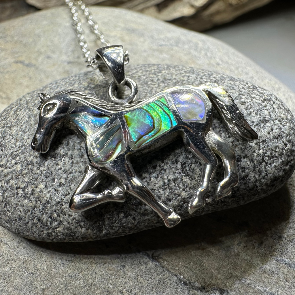 Shimmering Horse Necklace