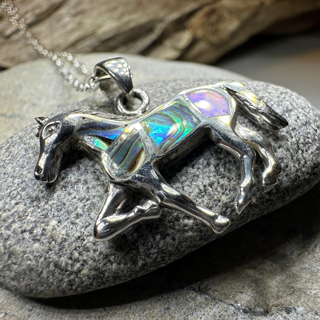 Shimmering Horse Necklace