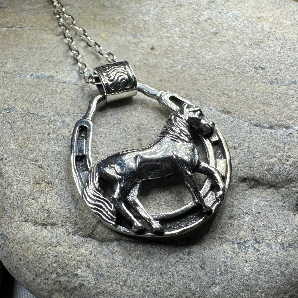 Rodeo Horse Necklace