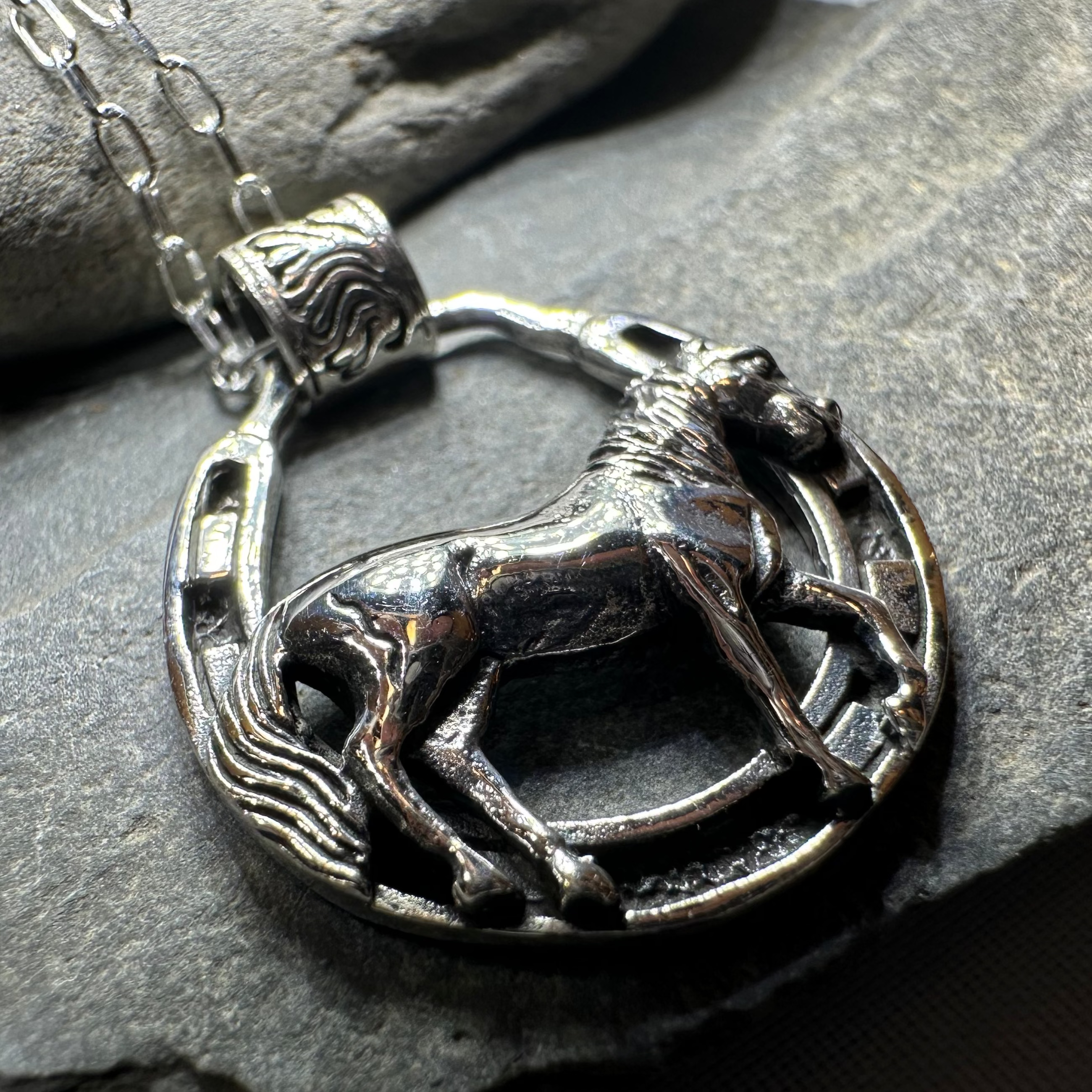 Rodeo Horse Necklace