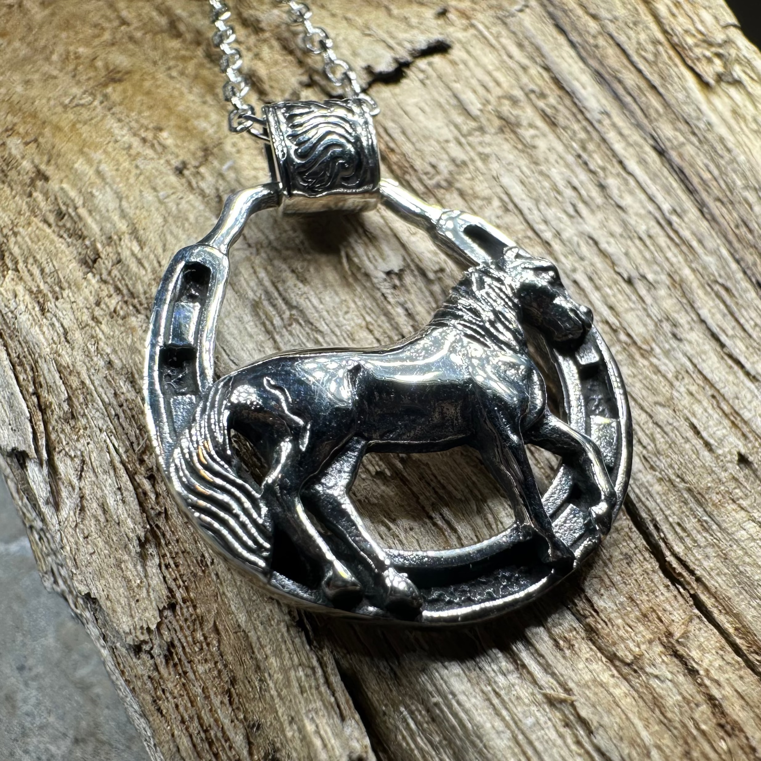 Rodeo Horse Necklace
