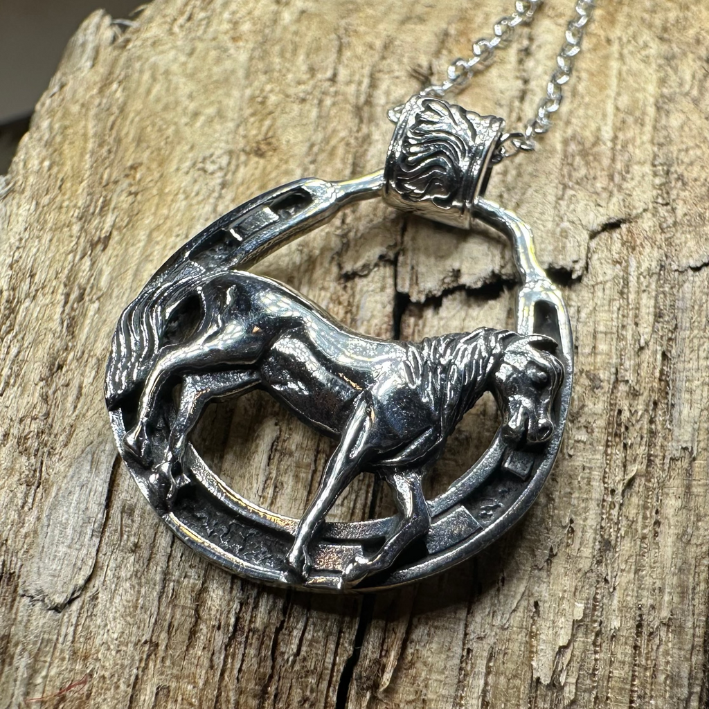 Rodeo Horse Necklace