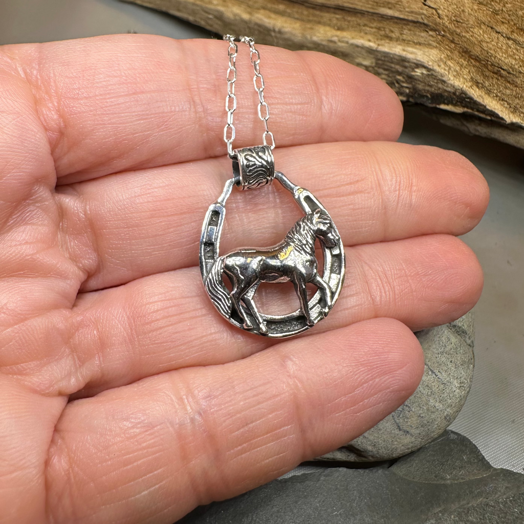 Rodeo Horse Necklace