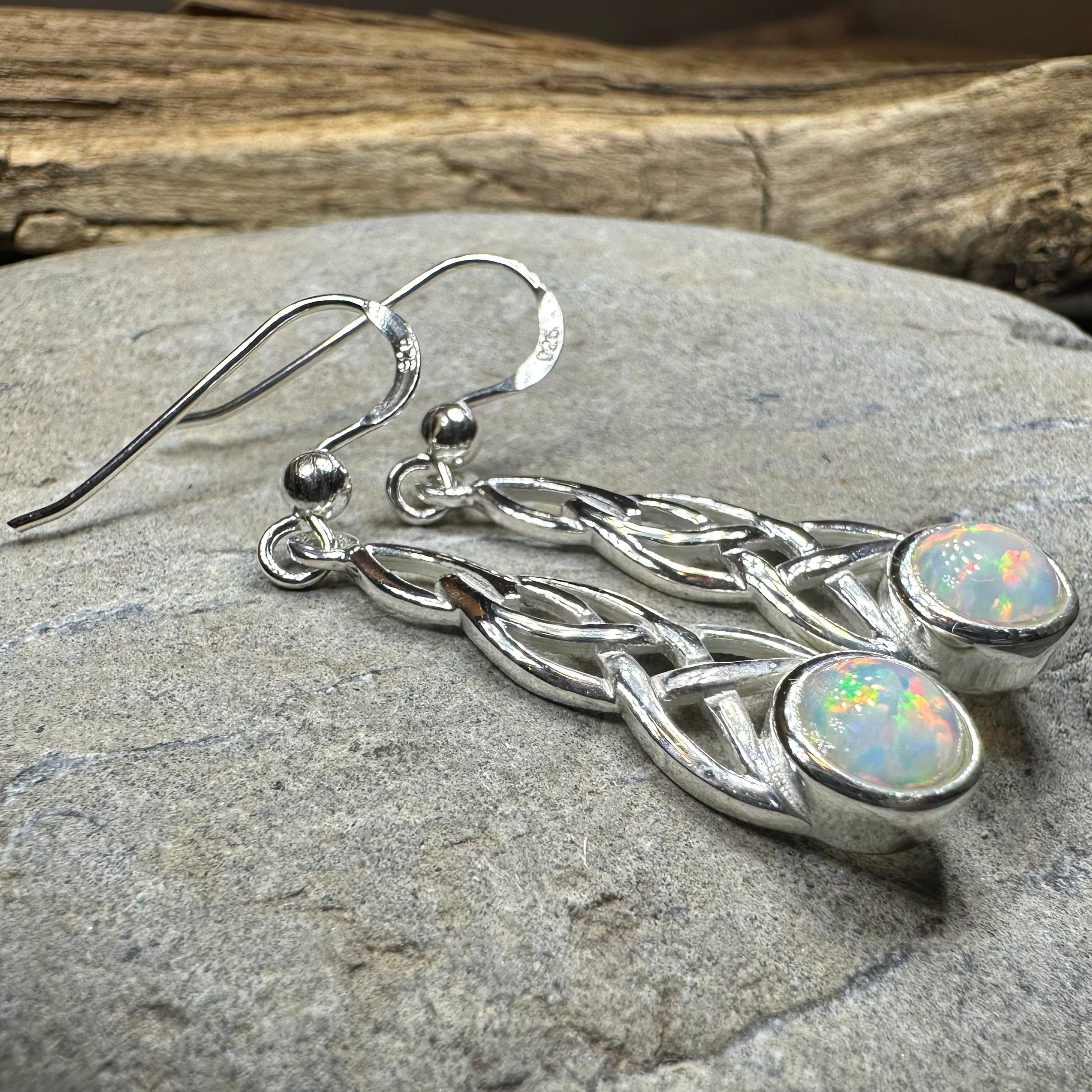Muriel Celtic Knot Opal Earrings
