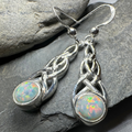 Muriel Celtic Knot Opal Earrings