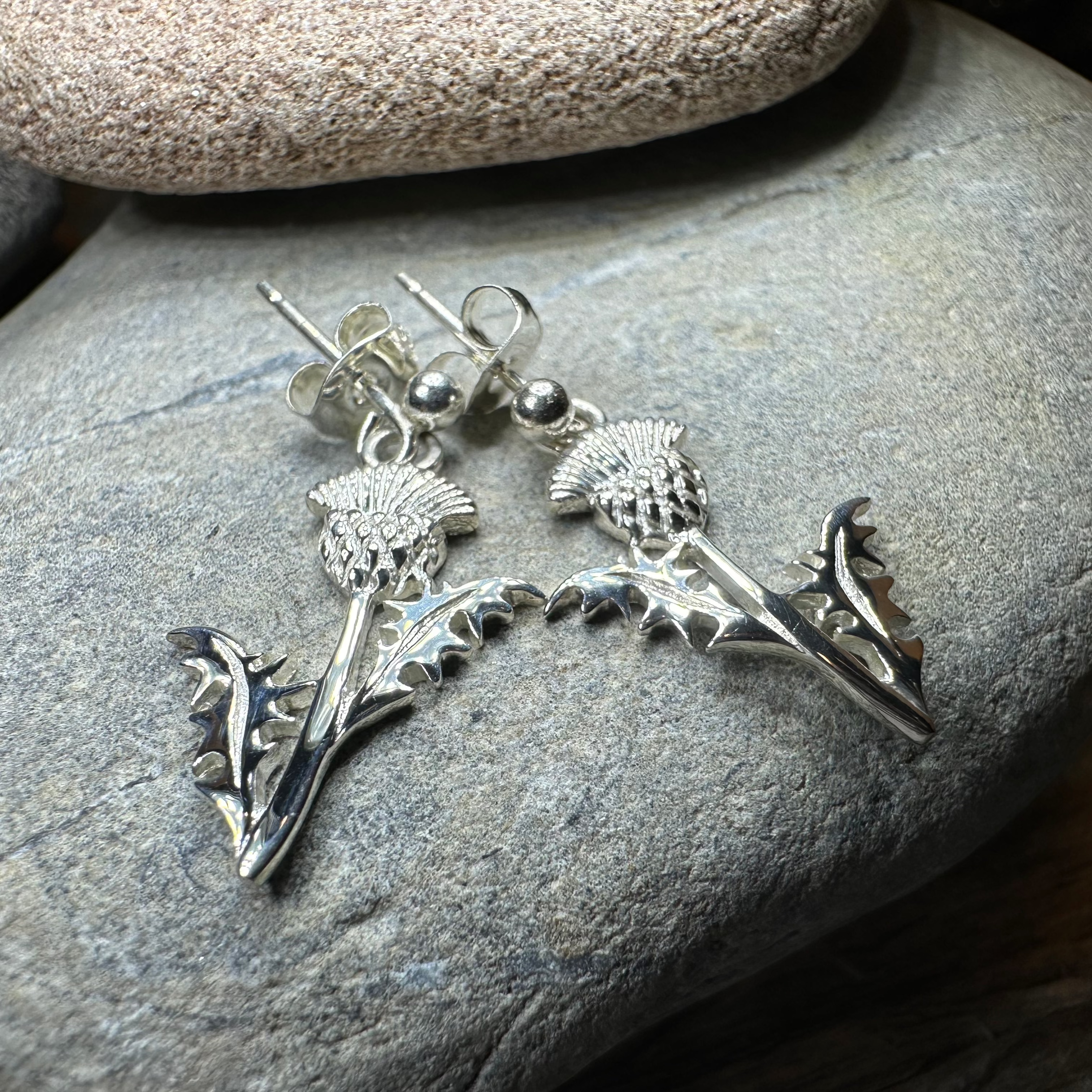 Realistic Thistle Earrings — Perfect Gift
