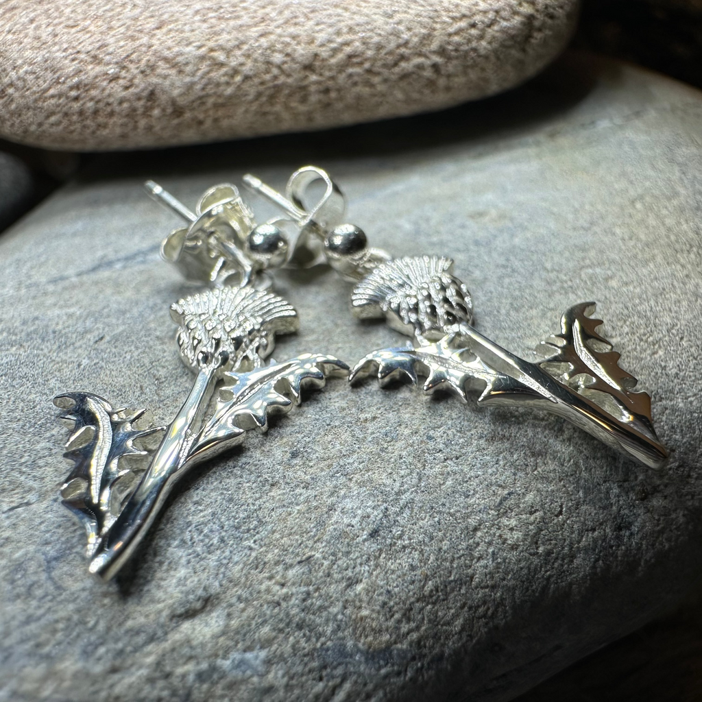 Realistic Thistle Earrings — Perfect Gift