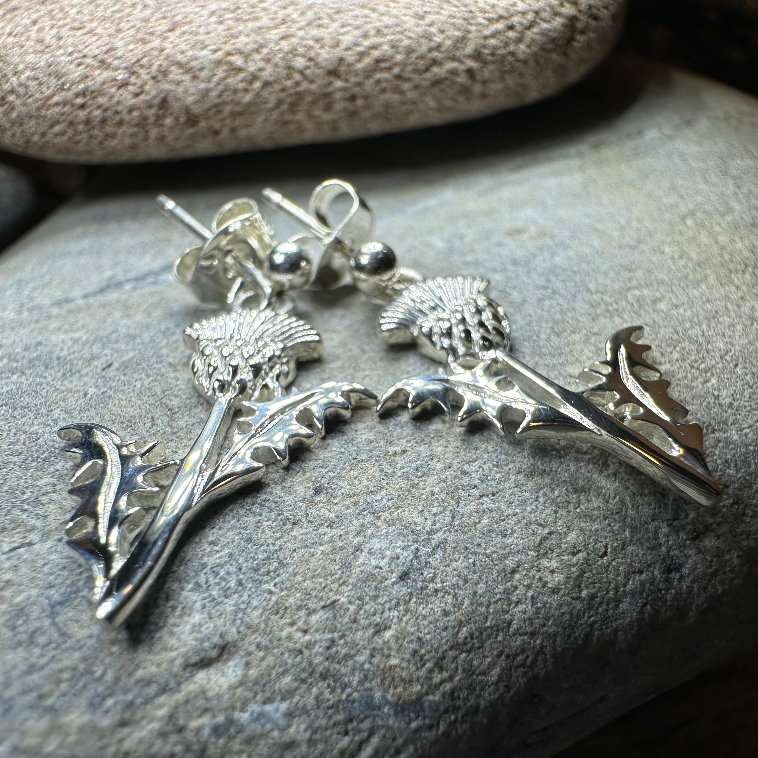 Realistic Thistle Earrings — Perfect Gift
