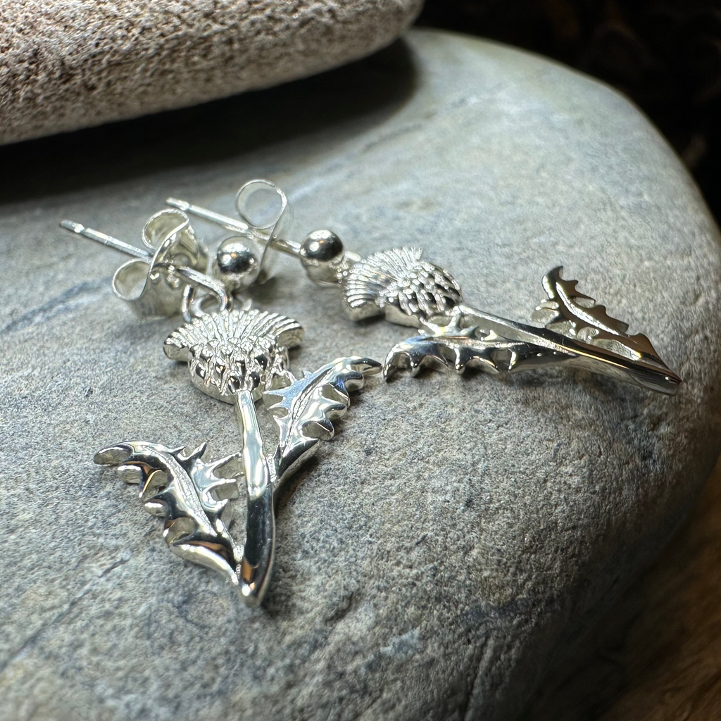 Realistic Thistle Earrings — Perfect Gift