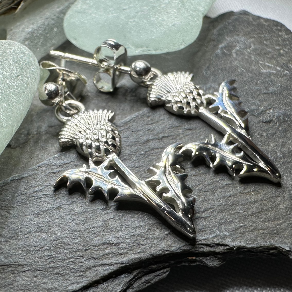 Realistic Thistle Earrings — Perfect Gift