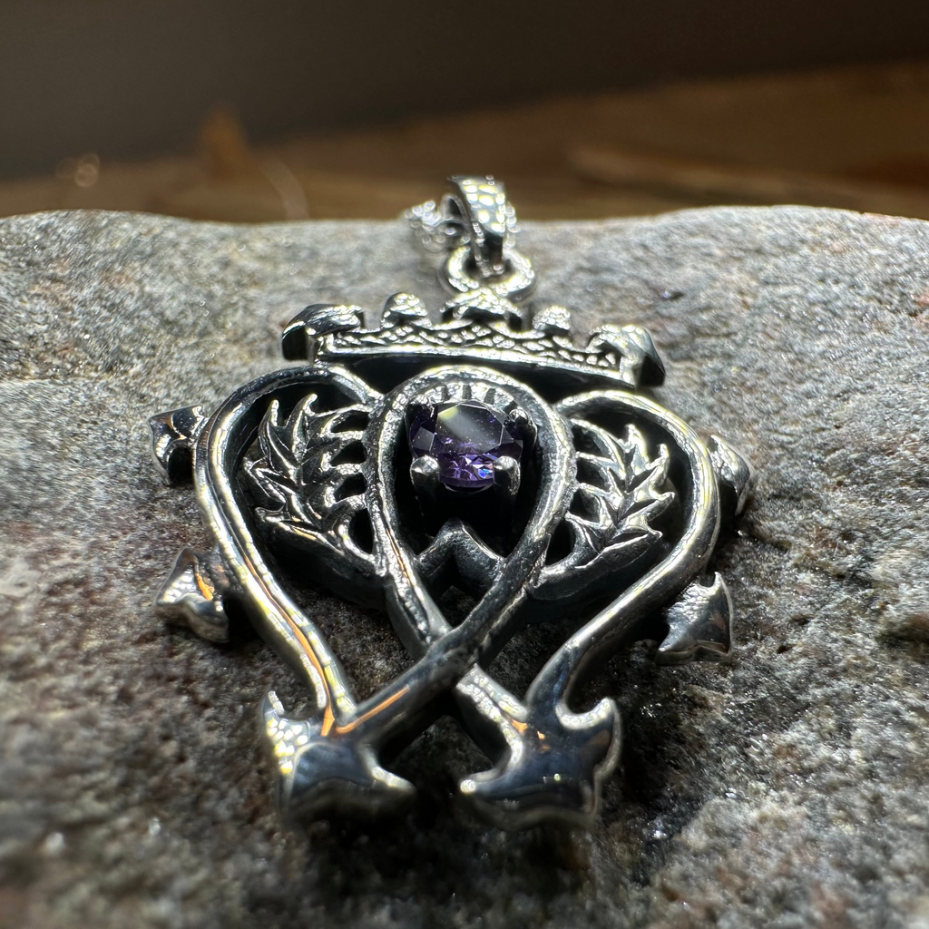 Amethyst Luckenbooth Necklace