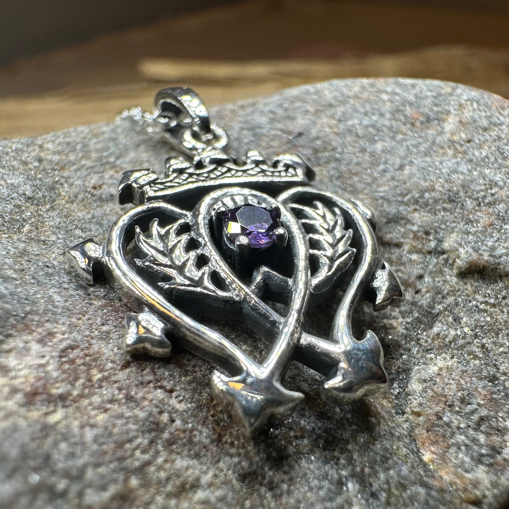 Amethyst Luckenbooth Necklace
