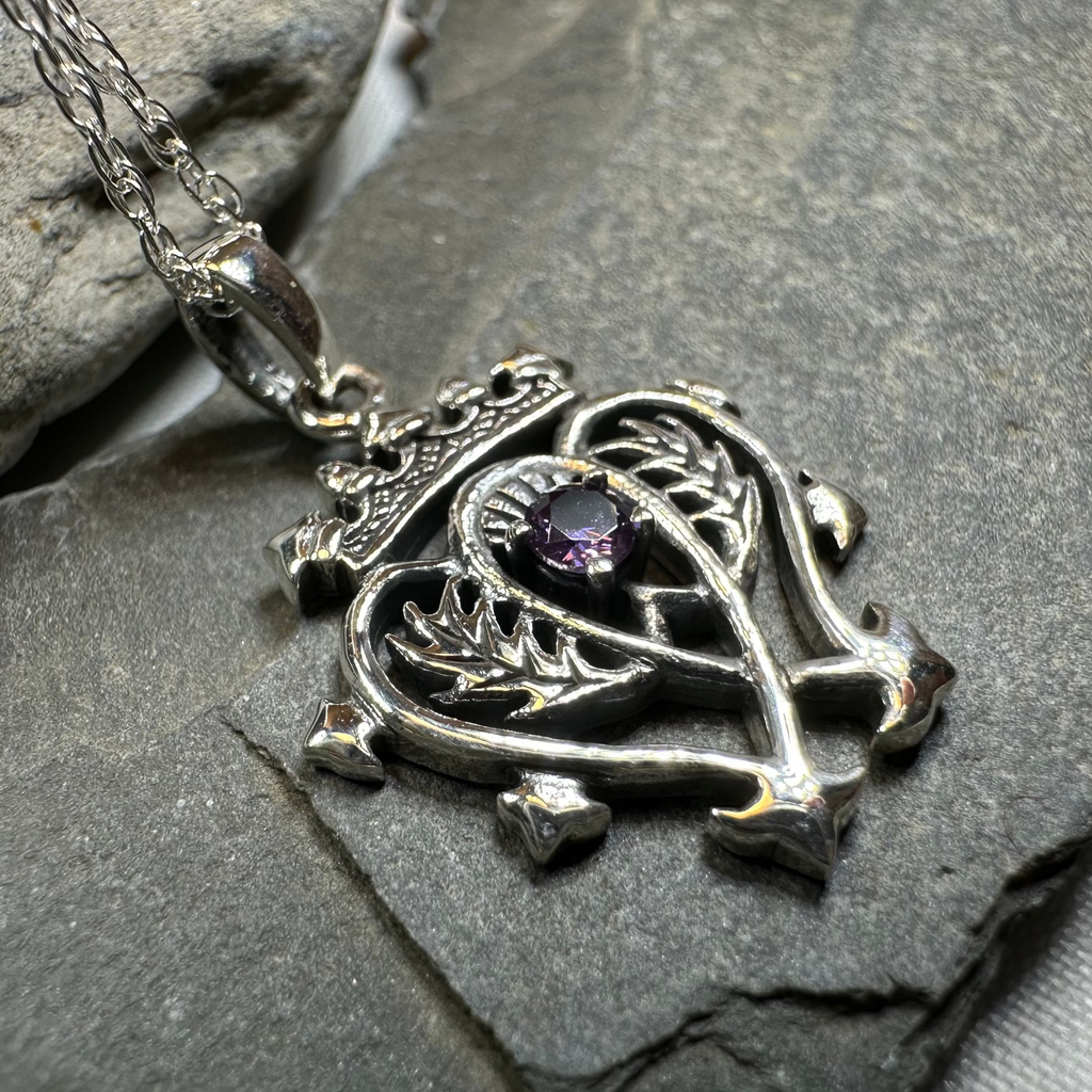 Amethyst Luckenbooth Necklace