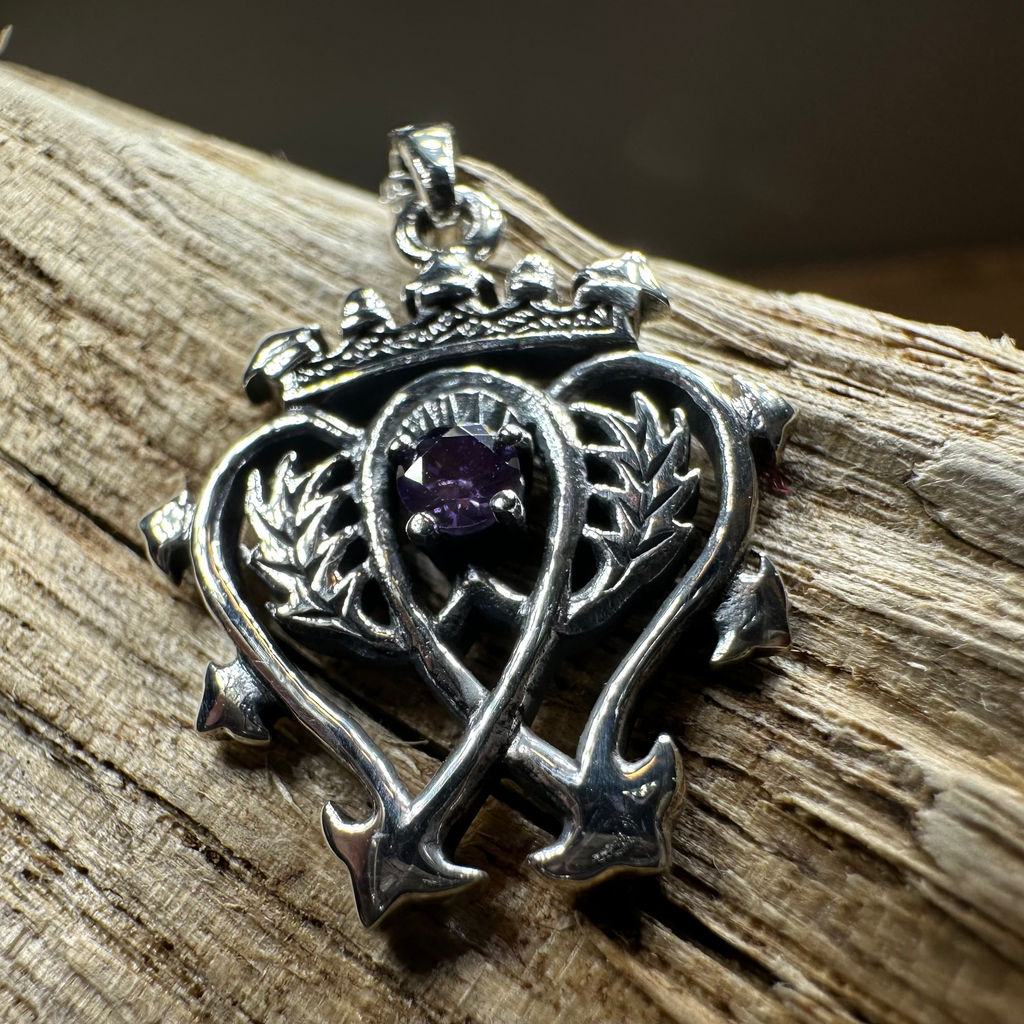 Amethyst Luckenbooth Necklace