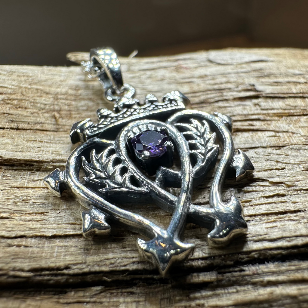 Amethyst Luckenbooth Necklace