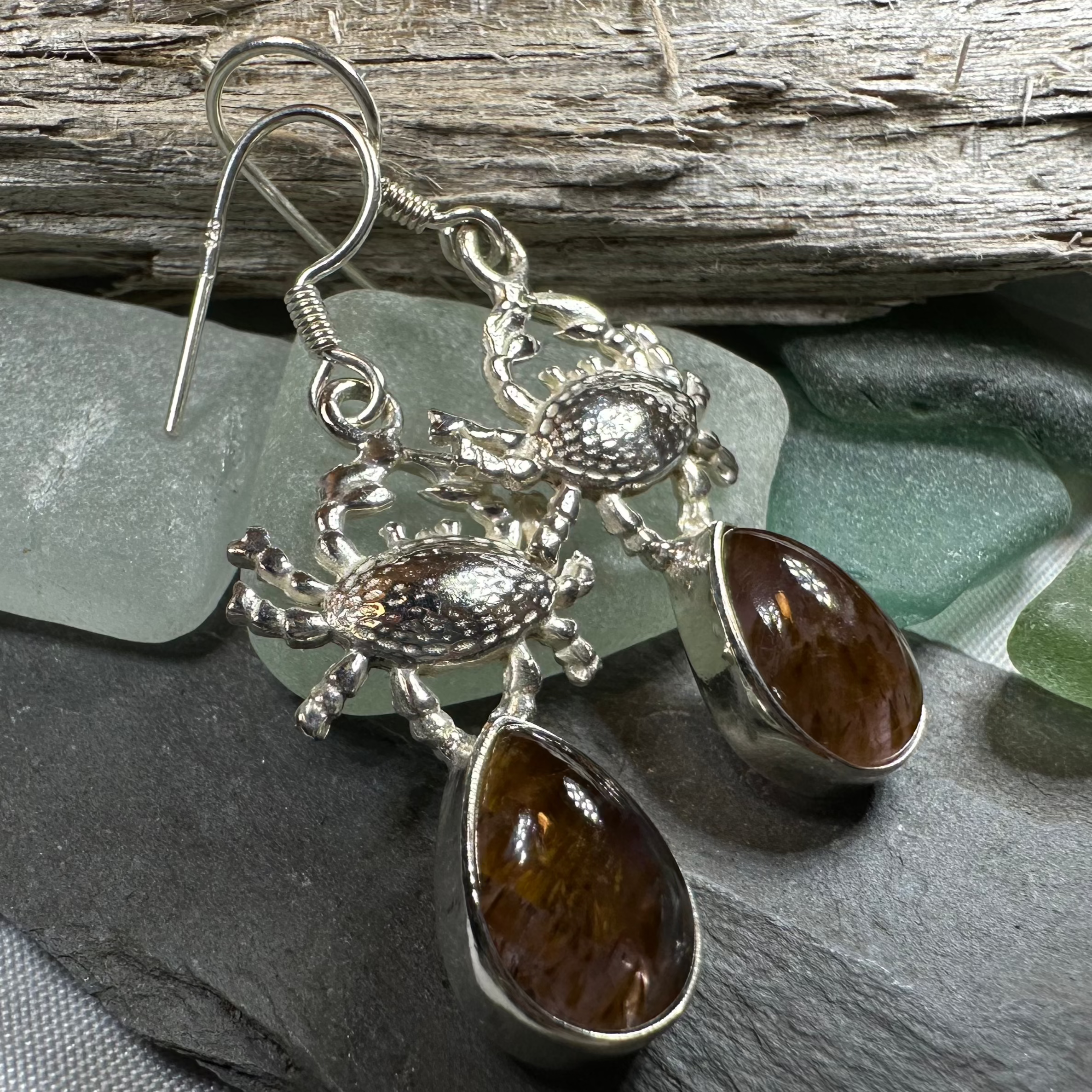 Seychelles Crab Earrings