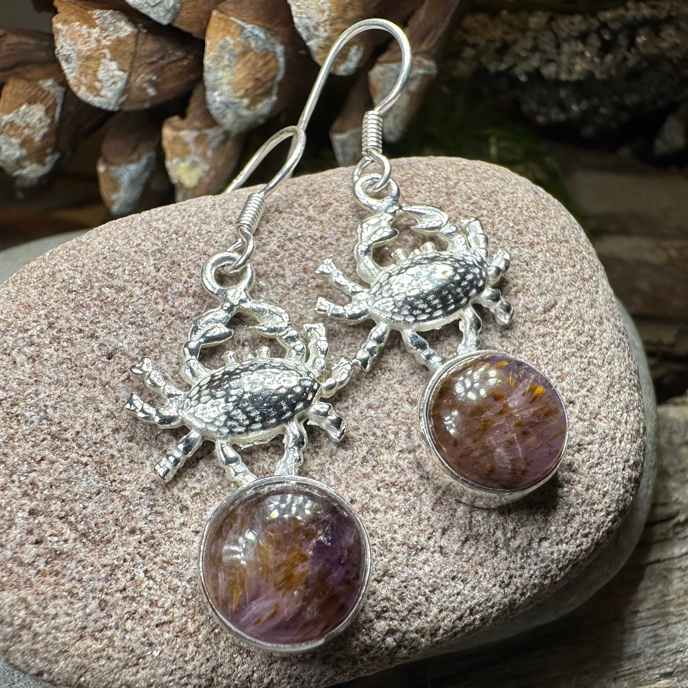 Seychelles Crab Earrings