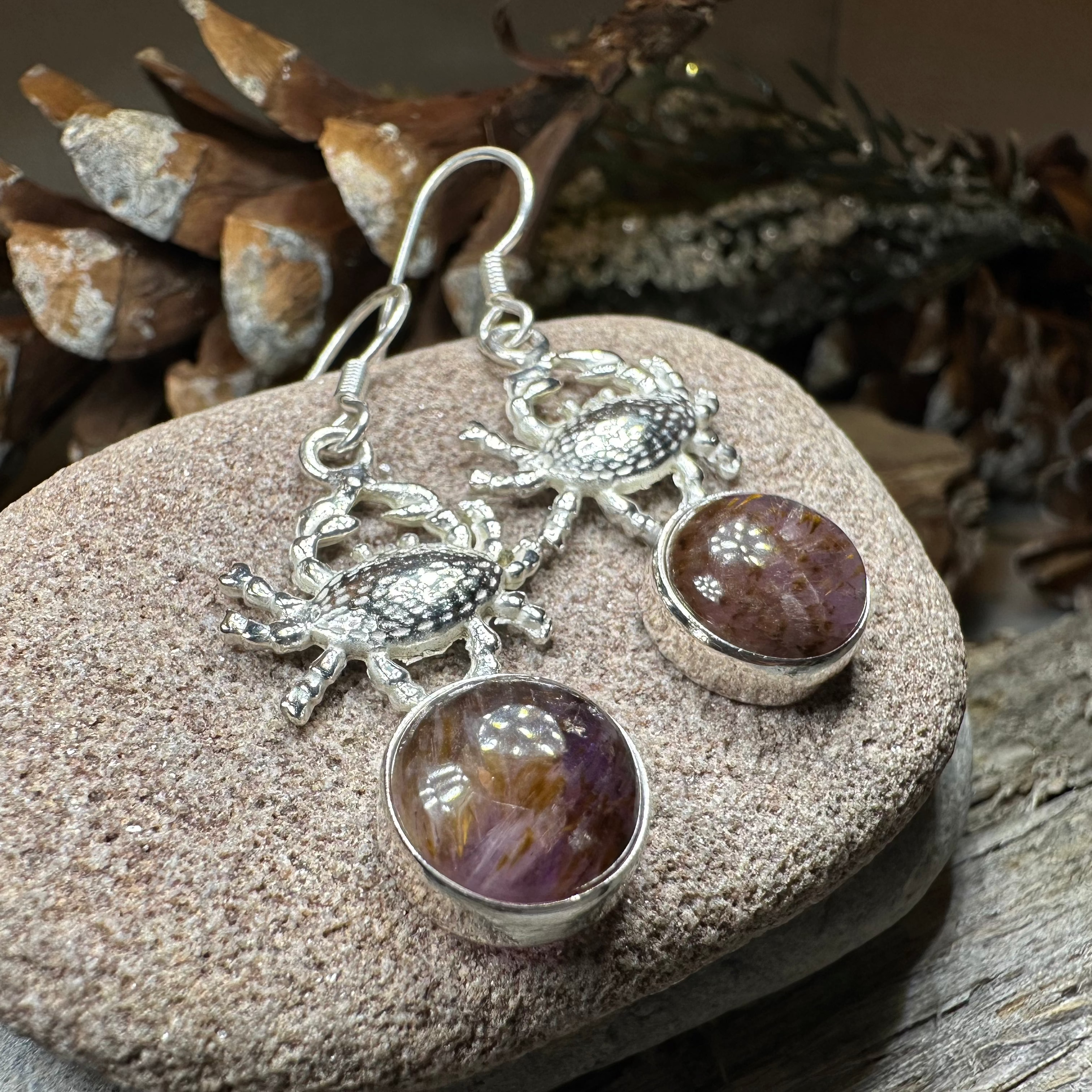Seychelles Crab Earrings