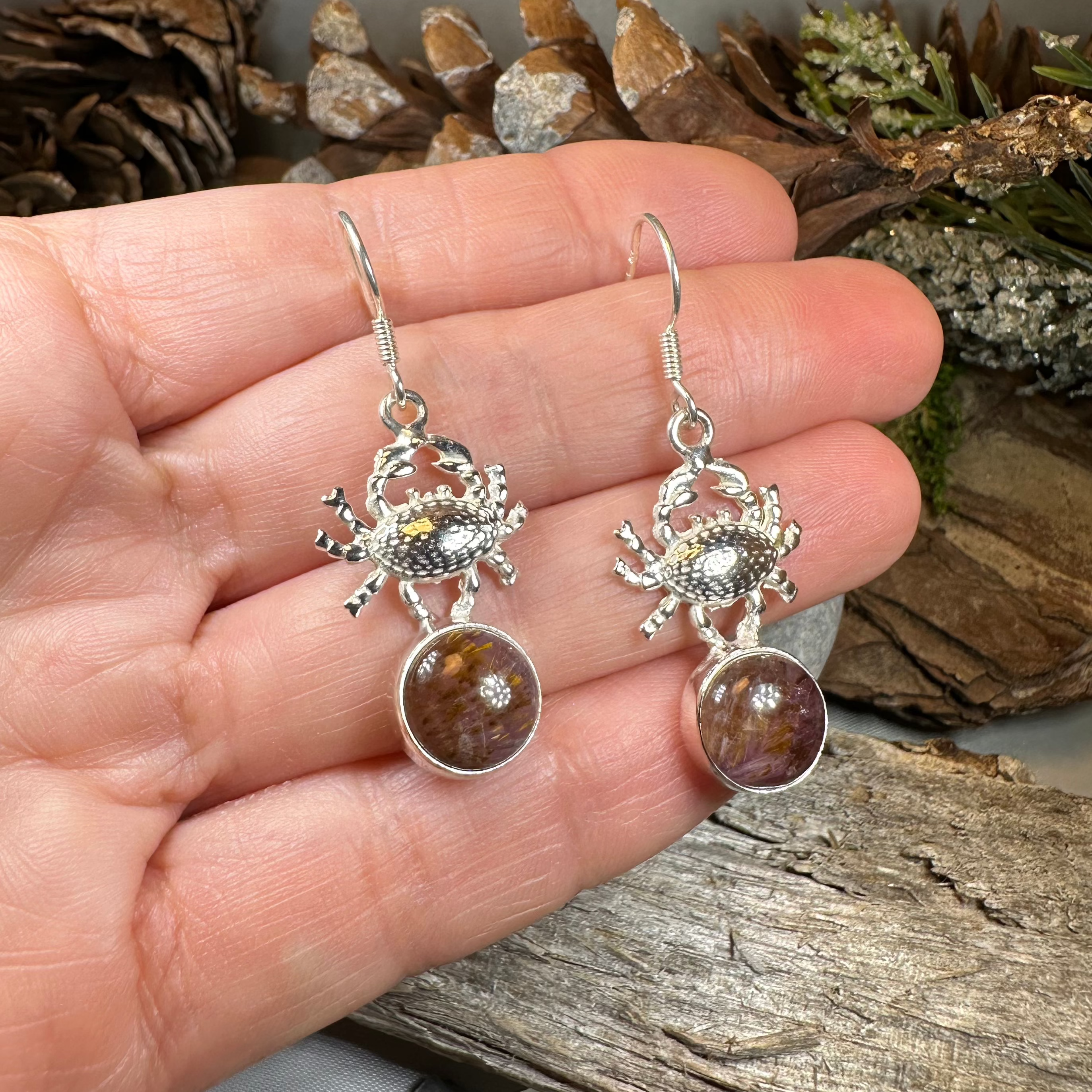 Seychelles Crab Earrings