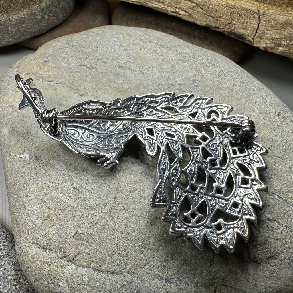 Bellevue Peacock Brooch & Pendant