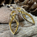 Seadream Celtic Knot Leverback Earrings - Handmade in Ireland