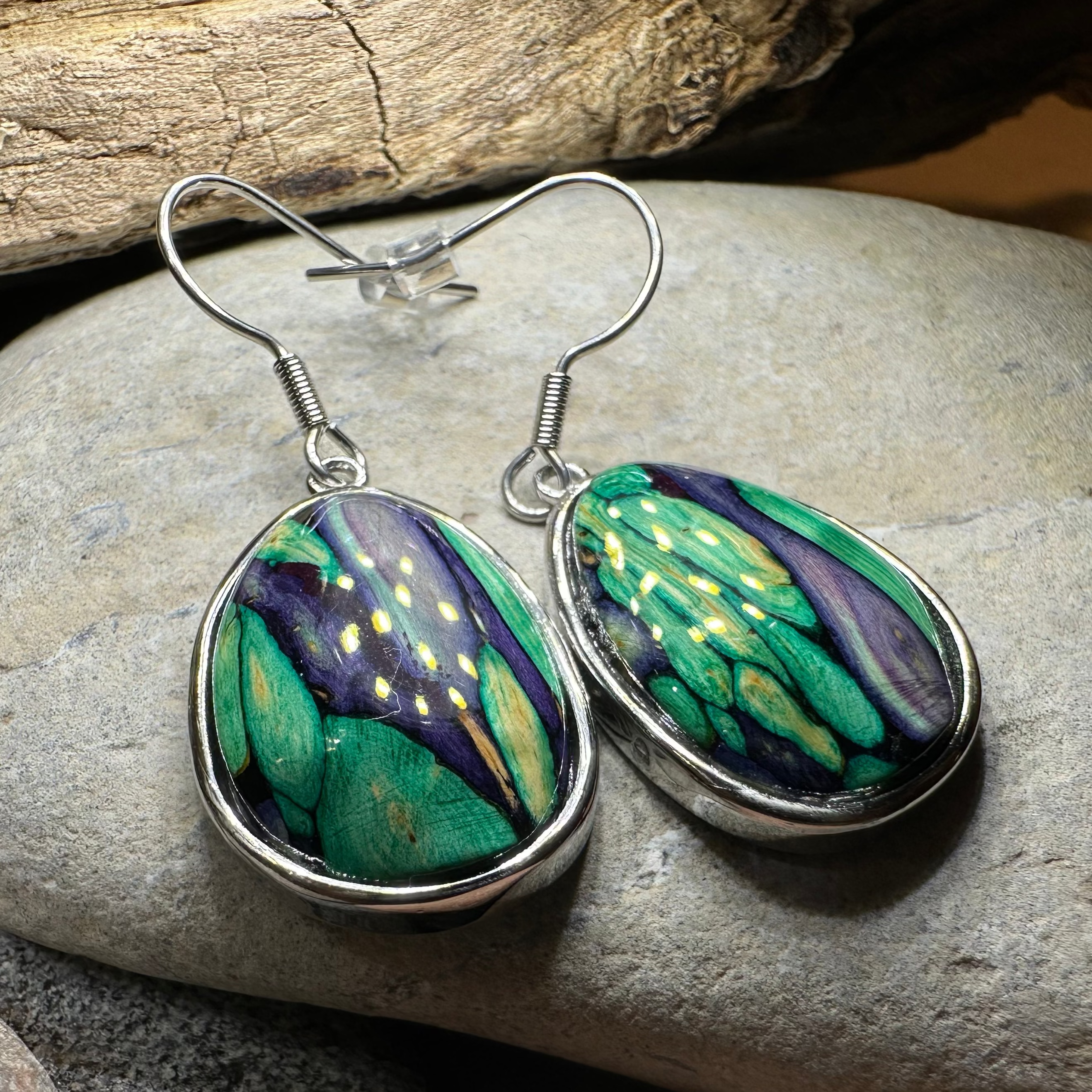 Scottish Heathergems Organic Earrings ~ Handmade in Scotland