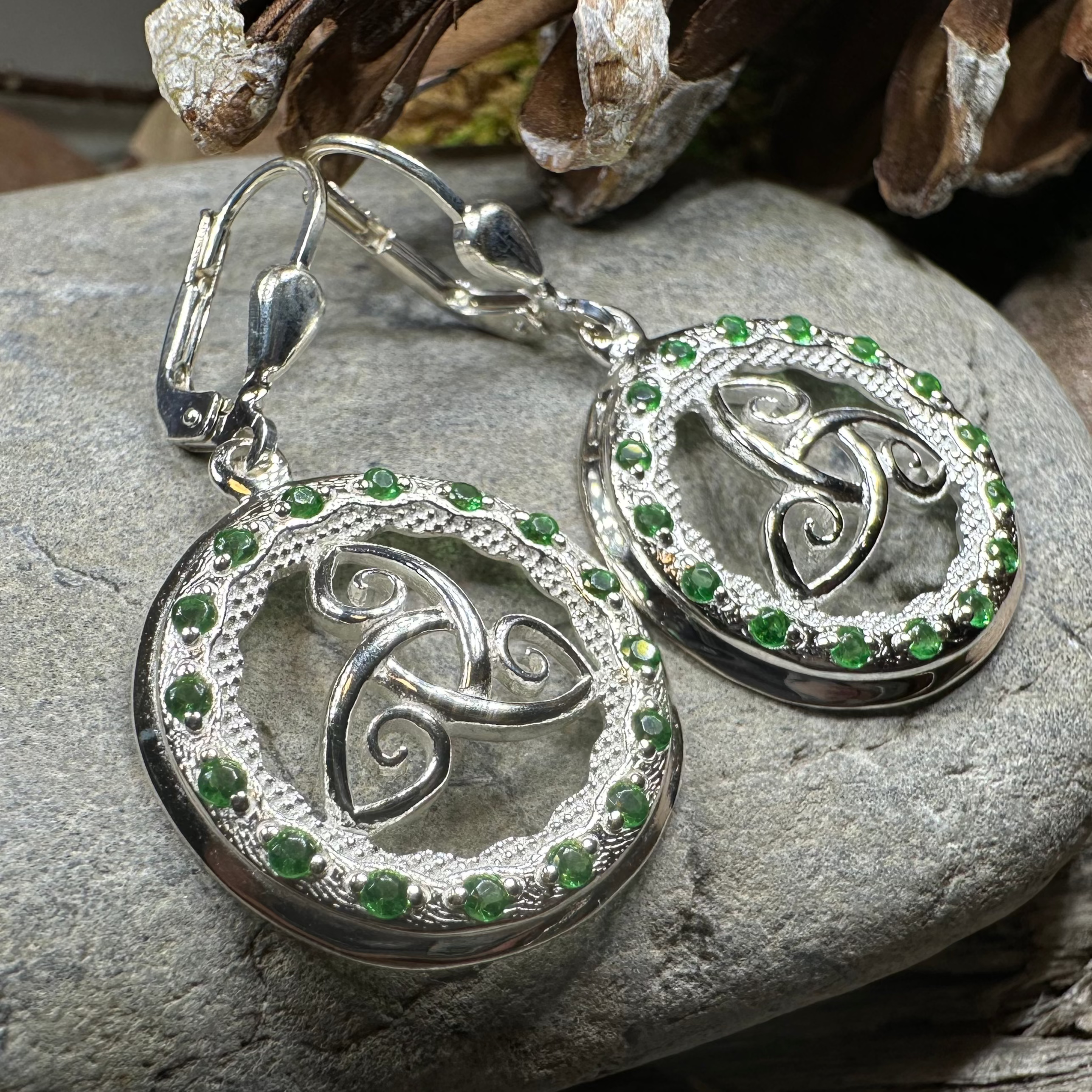 Makailyn Trinity Knot Leverback Earrings - Made in Ireland