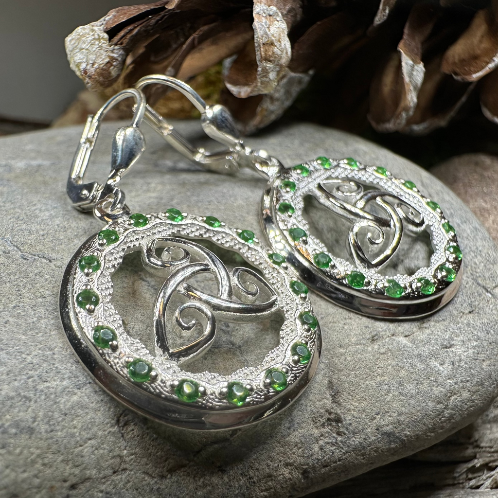Makailyn Trinity Knot Leverback Earrings - Made in Ireland
